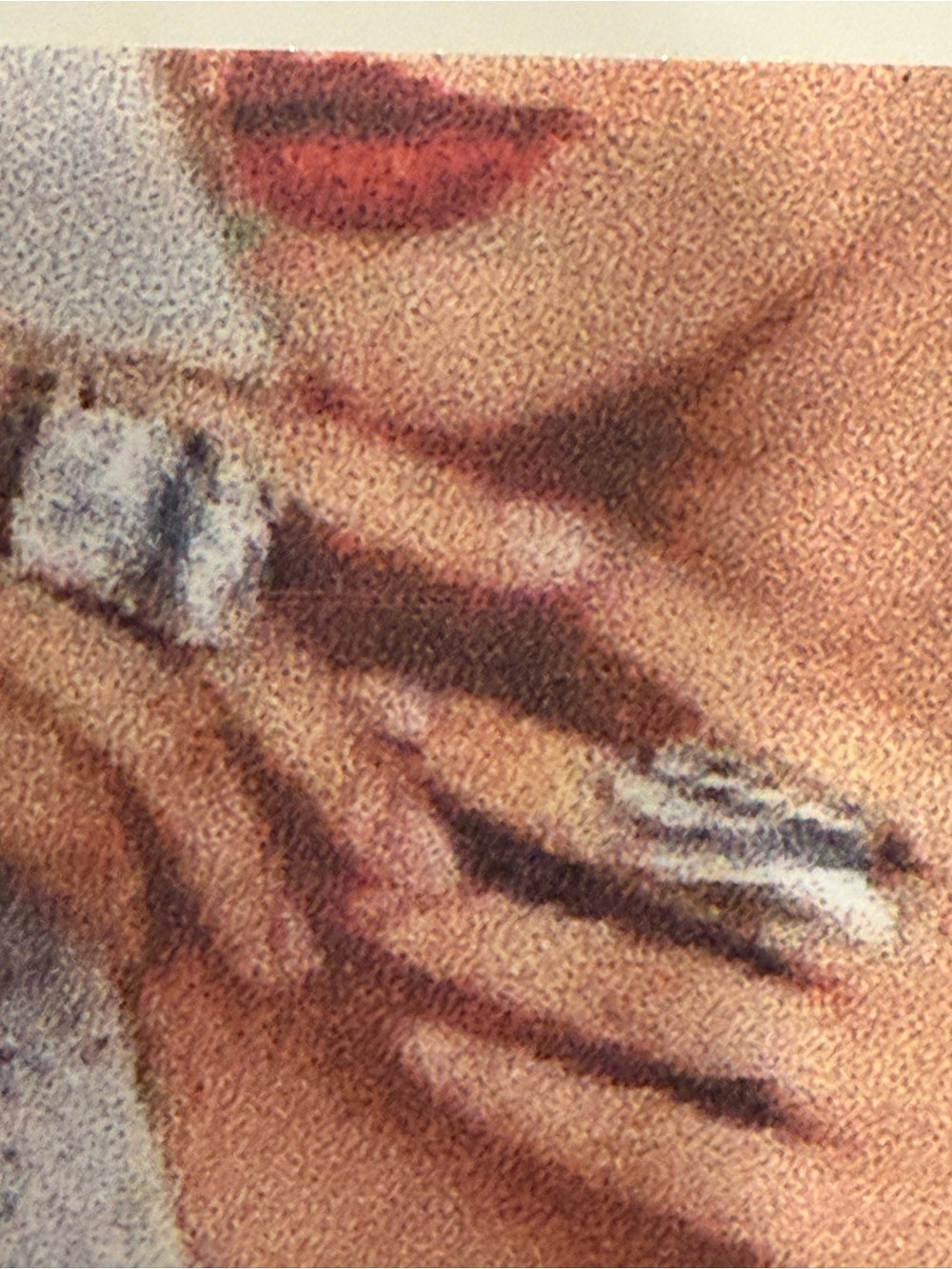 Handcrafted Silver-Tone Women's Statement Rings- Textured Rectangular Design - Picture 3 of 4